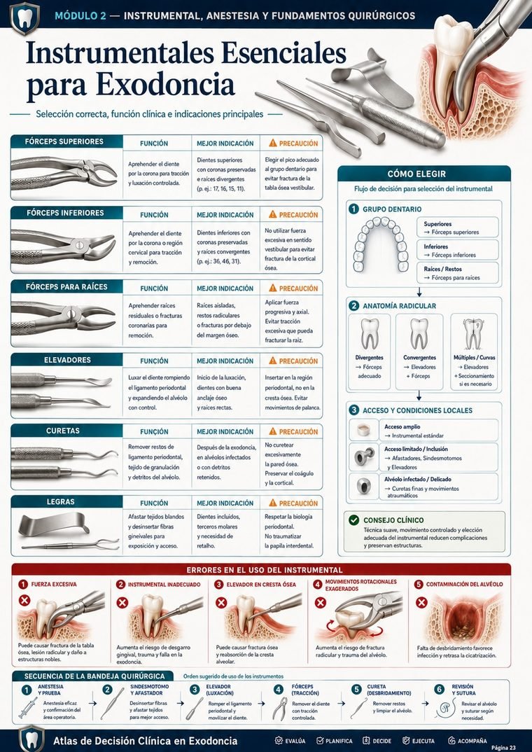 Instrumentales Esenciales para Exodoncia